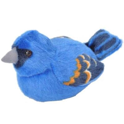 Audubon Birds Blue Grosbeak plush stuffed animal.