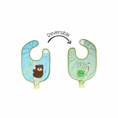 Bear Frog Reversible Bib