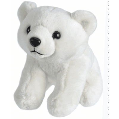Photo of stuffed polar bear toy.